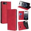 Per iPhone 16e Custodia magnetica in pelle Skin Feel (rosso)