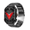 LEMFO LF37 2.1 pollici BT Call Smart Watch, supporta ossigeno nel sangue / frequenza cardiaca / mestruazioni femminili (acciaio nero)