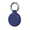 Per AirTag Wave Custodia protettiva protettiva con portachiavi (blu scuro)