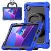 Per Lenovo Tab 10.1 TB-311XU/FU D Type Custodia per tablet PC ibrida in silicone con supporto per maniglia (blu)