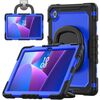 Per Lenovo Tab 10.1 TB-311XU/FU D Type Custodia per tablet PC ibrida in silicone con supporto per maniglia (PC blu)