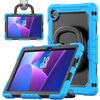 Per Lenovo Tab 10.1 TB-311XU/FU D Type Custodia per tablet PC ibrida in silicone con supporto per maniglia (azzurro chiaro)