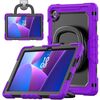 Per Lenovo Tab 10.1 TB-311XU/FU D Type Custodia per tablet PC ibrida in silicone con supporto per maniglia (viola)