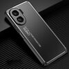 Custodia per telefono in metallo satinato per Honor X40i (nero)