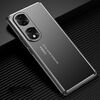 Custodia per telefono in metallo satinato per Honor 70 Pro (nero)