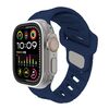 Per Apple Watch 46mm / 49mm / 45mm / 44mm Cinturino in silicone con foro obliquo (blu notte)