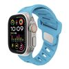 Per Apple Watch 46mm / 49mm / 45mm / 44mm Cinturino in silicone con foro inclinato (blu mare nuvola)