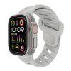 Per Apple Watch 46mm / 49mm / 45mm / 44mm Cinturino in silicone con foro inclinato (grigio nuvoloso)
