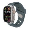 Per Apple Watch 42mm / 41mm / 40mm / 38mm Cinturino in silicone con foro inclinato (grigio chiaro di luna)