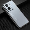 Per vivo iQOO Z7x Custodia per telefono in metallo satinato (blu)