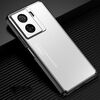 Per vivo iQOO Z7x Custodia per telefono in metallo satinato (argento)