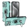 Per iPhone 16 Pro Max Custodia per telefono in TPU ibrido con supporto in metallo per PC (verde)