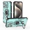 Per iPhone 16 Pro Custodia per telefono in TPU ibrido con supporto in metallo per PC (verde)