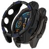 Per Garmin Tactix 8 Solar 51mm Hollow Armor TPU Half Coverage Watch Custodia protettiva (nero blu)