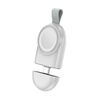 Per Apple Watch 1/2/3/4/5/6/7/8/9/10/SE Caricabatterie wireless magnetico portatile Tipo-C Caricabatterie wireless intelligente (bianco)