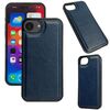 Per iPhone 16e Custodia per telefono con cover posteriore in pelle di mucca (blu reale)