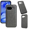 Per Google Pixel 9a Custodia per telefono con retro in pelle di mucca (grigio)