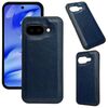 Per Google Pixel 9a Custodia per telefono con retro in pelle di mucca (blu reale)