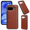 Per Google Pixel 9a Custodia per telefono con retro in pelle di mucca (marrone)