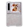 Per Huawei Pura X Custodia per telefono con texture a conchiglia perlescente (beige)