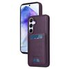 Per Samsung Galaxy A55 5G BETOPNICE Custodia per telefono con portafoglio MagSafe staccabile verticale a ribalta (viola)