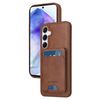 Per Samsung Galaxy A55 5G BETOPNICE Custodia per telefono con portafoglio MagSafe staccabile verticale a ribalta (marrone)