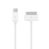 Cavo di ricarica e sincronizzazione dati USB-C/Type-C a 30 pin, lunghezza: 1 m (bianco)