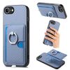Per iPhone 16e Custodia per telefono con inserto laterale ad anello in fibra di carbonio MagSafe (blu)