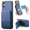 Per Samsung Galaxy A05 Twill Tessuto Pelle Verticale Flip RFID Card Bag Custodia per Telefono (Blu)
