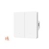 Interruttore luce intelligente Tuya ZigBee compatibile con sensore di movimento radar, nessun condensatore richiesto, 2 bande