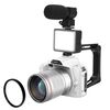 D5 HD WiFi Fotocamera digitale 64MP Doppia fotocamera Visione notturna Fotografia Video DV Standard+Microfono+Luce+Obiettivo+Supporto