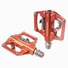 RACEWORK RK213 1 paio di pedali SPD + Flat per mountain bike, autobloccanti, a doppio scopo (arancione)