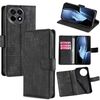 Per OnePlus Ace 5 / 5 Pro Custodia in pelle con chiusura magnetica in coccodrillo (nero)