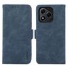 Per Honor 400 Lite ABEL Frosted Magnetico RFID Custodia in Pelle per Telefono (Blu)