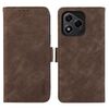 Per Honor 400 Lite ABEEL Frosted Magnetic RFID Custodia in pelle per telefono (marrone)