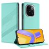 Per vivo iQOO Z9s Pro 5G India Custodia per telefono in pelle retrò con portafoglio multifunzionale in rilievo (verde menta)