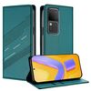 Per vivo S18 / S18 Pro Custodia per telefono in pelle retrò multifunzionale in rilievo (verde scuro)