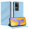Per vivo S18 / S18 Pro Custodia per telefono in pelle retrò multifunzionale in rilievo (azzurro chiaro)