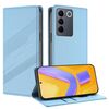 Per vivo V27 5G / V27 Pro 5G Custodia per telefono in pelle retrò con portafoglio multifunzionale in rilievo (azzurro chiaro)