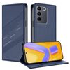 Per vivo V27e 4G Global Embossed Multi-funzionale Portafoglio Retro Custodia per telefono in pelle (blu scuro)