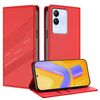Per vivo V29e 5G / Y200 5G Global Embossed Multi-funzionale Portafoglio Retro Custodia per telefono in pelle (rosso)