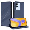 Per vivo V29e 5G / Y200 5G Global Embossed Multi-funzionale Portafoglio Retro Custodia per telefono in pelle (blu scuro)