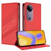 Per vivo V40 5G Global Embossed Multi-funzionale Portafoglio Retro Custodia per telefono in pelle (rosso)