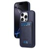 Per iPhone 16 Pro BETOPNICE Custodia per telefono con portafoglio MagSafe staccabile verticale a ribalta (blu)