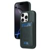Per iPhone 16 Pro BETOPNICE Custodia per telefono con portafoglio MagSafe staccabile verticale a ribalta (verde)