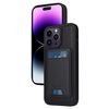 Per iPhone 14 Pro Max BETOPNICE Custodia per telefono con portafoglio MagSafe staccabile verticale a ribalta (nero)