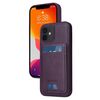Per iPhone 12 / 12 Pro BETOPNICE Custodia per telefono con portafoglio MagSafe staccabile verticale a ribalta (viola)