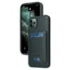 Per iPhone 11 Pro Max BETOPNICE Custodia per telefono con portafoglio MagSafe staccabile verticale a ribalta (verde)