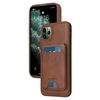 Per iPhone 11 Pro Max BETOPNICE Custodia per telefono con portafoglio MagSafe staccabile verticale a ribalta (marrone)