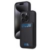 Per iPhone 15 Pro BETOPNICE Custodia per telefono con portafoglio MagSafe staccabile verticale a ribalta (nero)